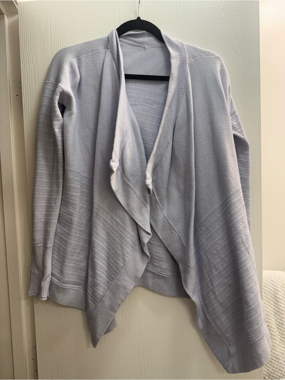 lululemon athletica Light purple Draped Open-Front Cardigan
